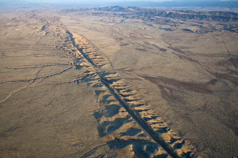 San Andreas fault line